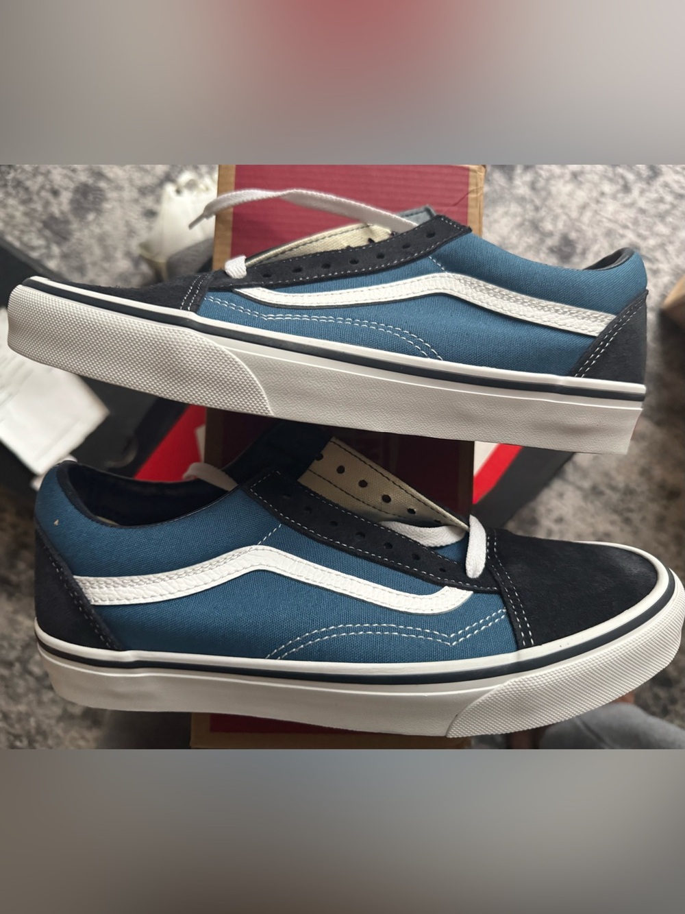 Vans Old Skool Shoe, Navy/Black/White. Brand New. 8M/9.5W